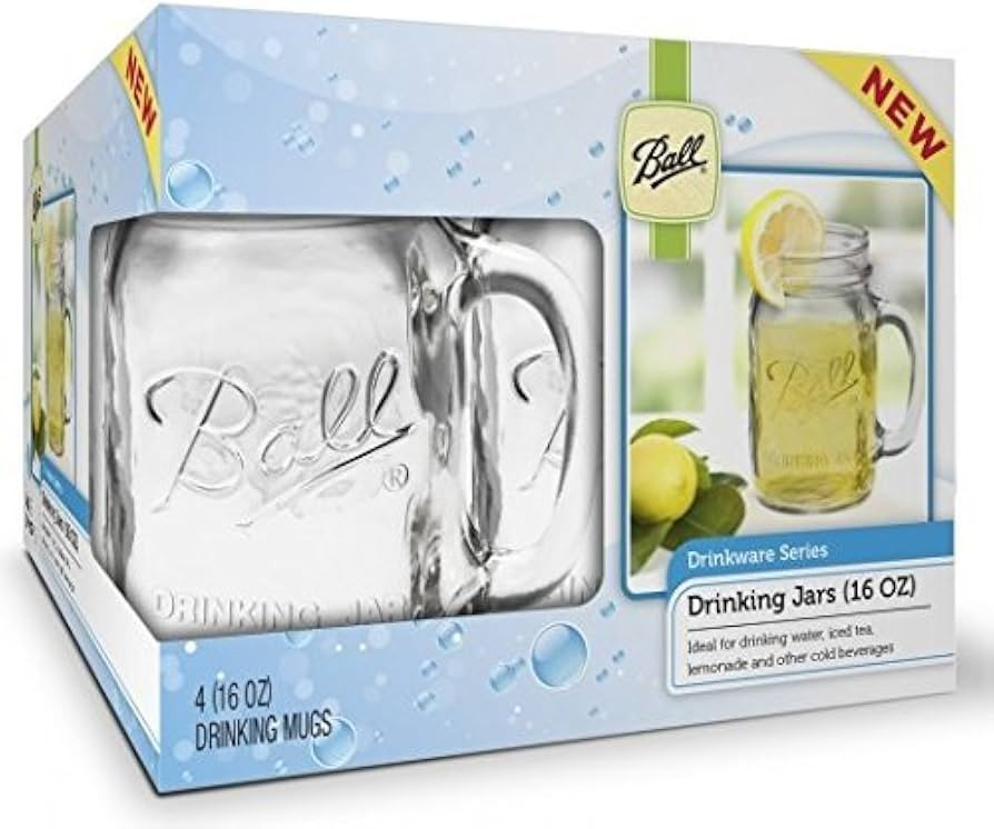 Ball 16001 Ball 16 Oz Drinking Jars | Amazon (US)