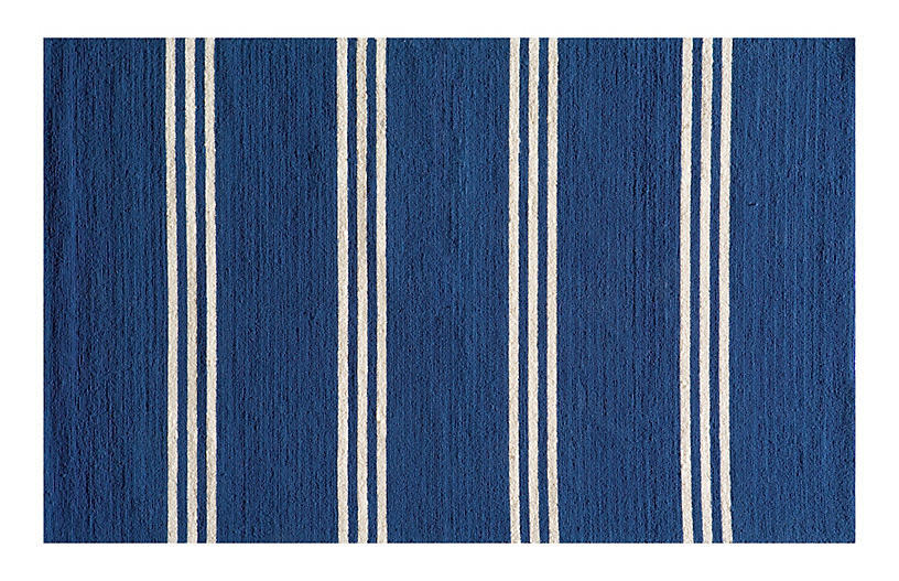 Payson Outdoor Rug, Maritime Blue | One Kings Lane