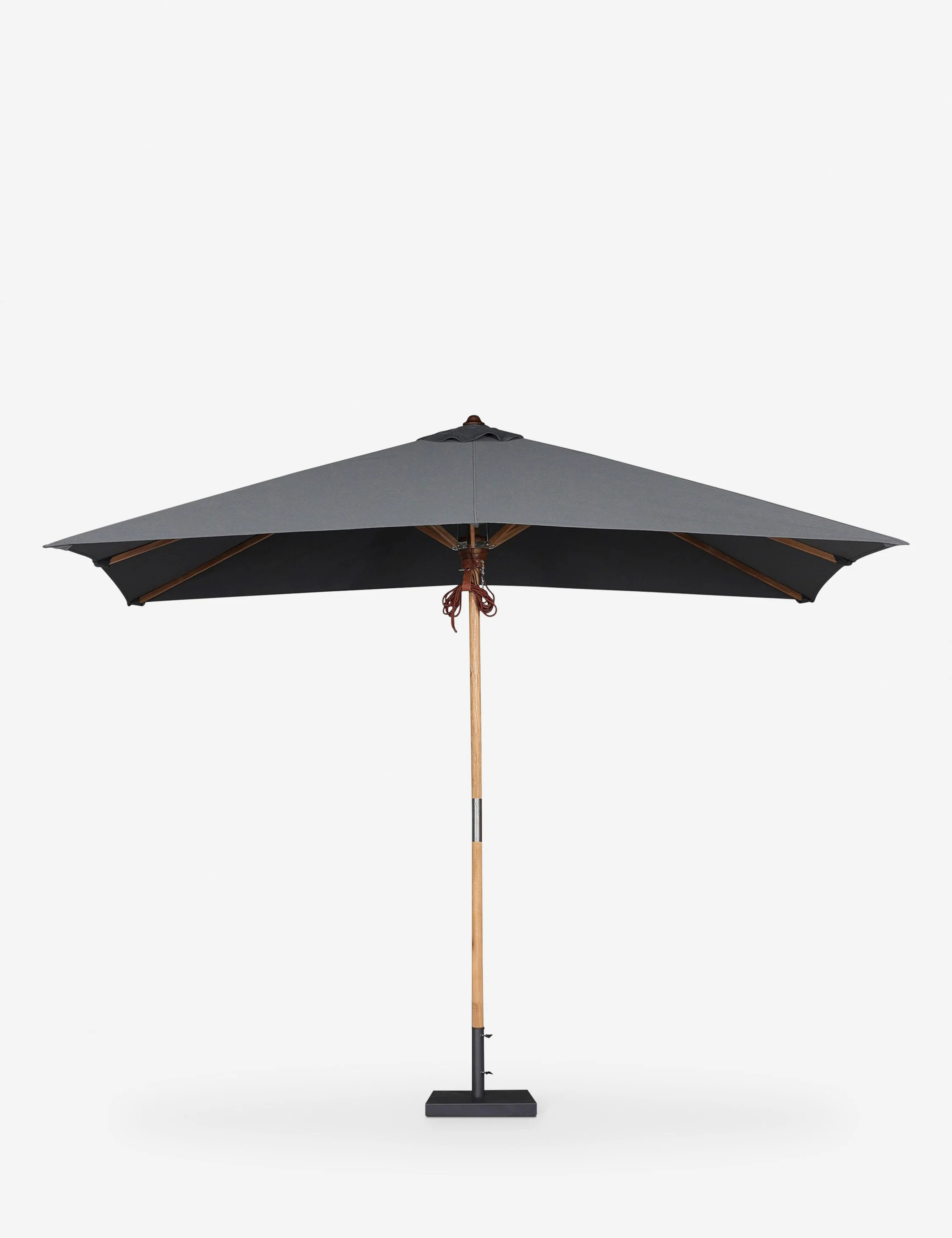 Luzita 9'10" Rectangular Outdoor Umbrella, Gray | Lulu and Georgia 
