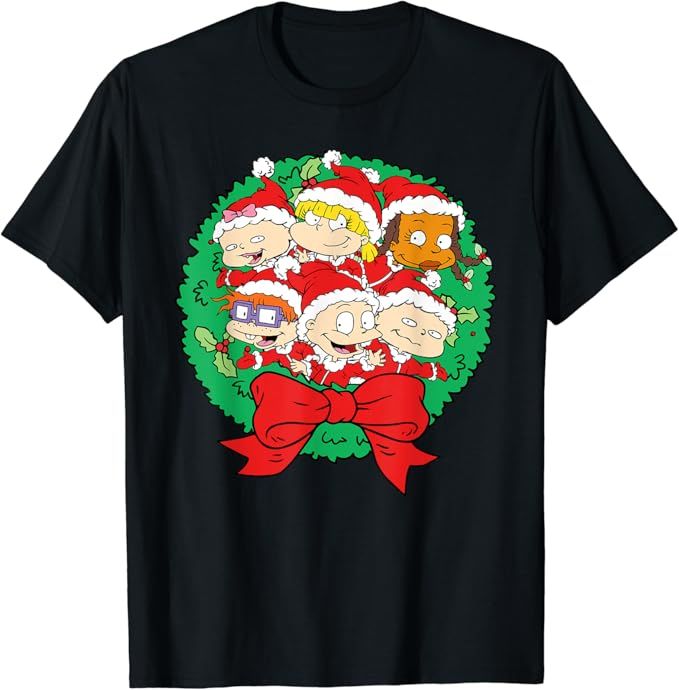 Rugrats Groups Posing Inside Christmas Reef T-Shirt | Amazon (US)