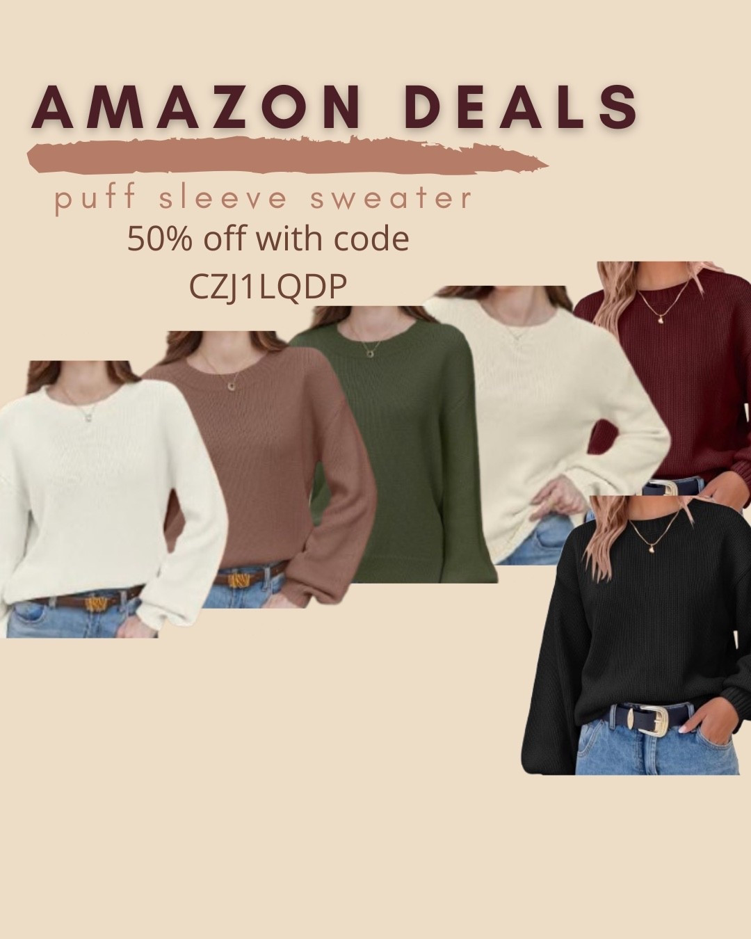 $13 ends 9/23

Amazon fashion
Amazon deals
Puff sleeve sweater

#LTKSaleAlert
