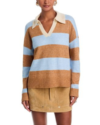 AQUA Stripe Rugby Sweater - Exclusive   | Bloomingdale's Women | Bloomingdale's (US)