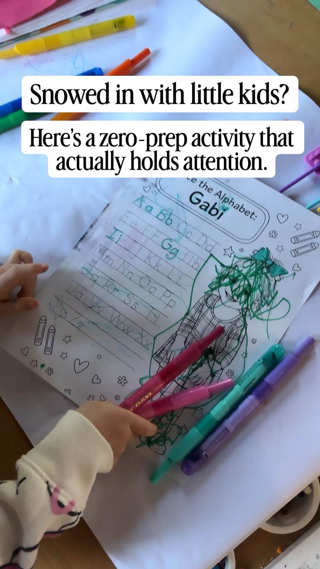 Snow day win ❄️

Clickable markers = no lost caps, no dried-out markers.

Comment ACTIVITY for the AI prompt 🤍

#LTKdayinmylife #LTKmomlife #LTKKids