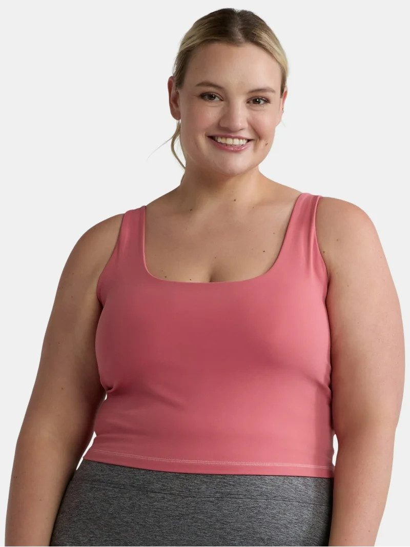 Avia Women's and Women's SoftSculpt Longline Sports Bra, Sizes XS-4X | Walmart (US)