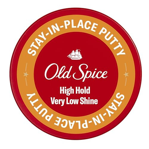 Old Spice Stay-In-Place Hair Styling Putty for Men, High Hold, Very Low Shine, 2.22 Oz | Amazon (US)