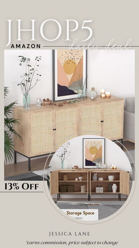 Amazon daily deal, save 13% on this gorgeous rattan sideboard.Dining room furniture, living room furniture, rattan sideboard, Amazon furniture, Amazon home, Amazon deal

#LTKsalealert #LTKhome #LTKstyletip