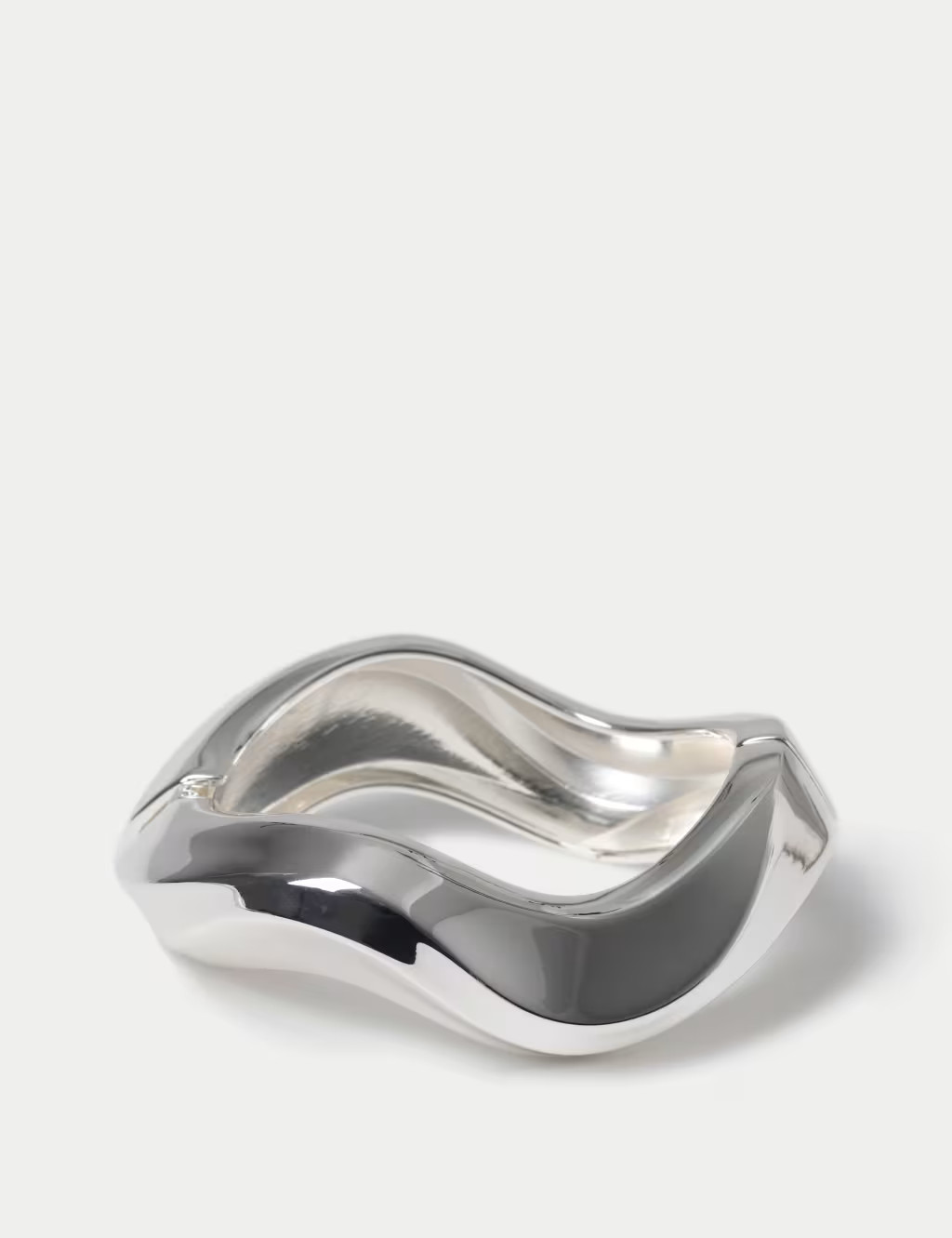 Silver Tone Hinged Bangle | M&S Collection | M&S | Marks & Spencer (UK)