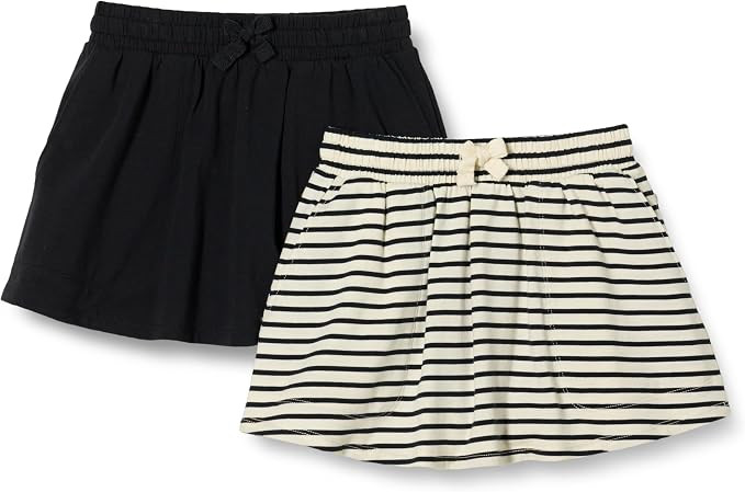 Amazon Essentials Girls' Patch Pocket Skort, Pack of 2 | Amazon (US)