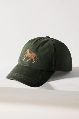 Needlepoint Icon Waxed Canvas Baseball Cap | Anthropologie (US)