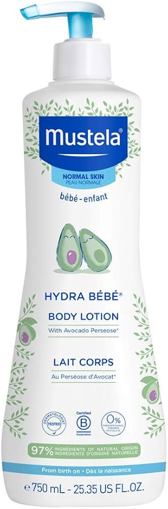 Mustela Hydra Bebe Body Lotion - Daily Moisturizing Baby Lotion with Natural Avocado, Jojoba & Su... | Amazon (US)
