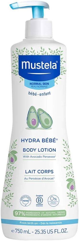 Mustela Hydra Bebe Body Lotion - Daily Moisturizing Baby Lotion with Natural Avocado, Jojoba & Su... | Amazon (US)