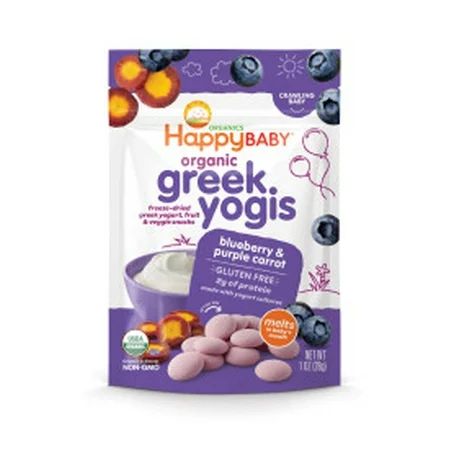 (Pack of 8) Happy Baby Organic Yogis Greek Blueberry & Purple Carrot | Walmart (US)