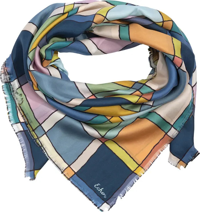 Windowpane Silk Square | Nordstrom