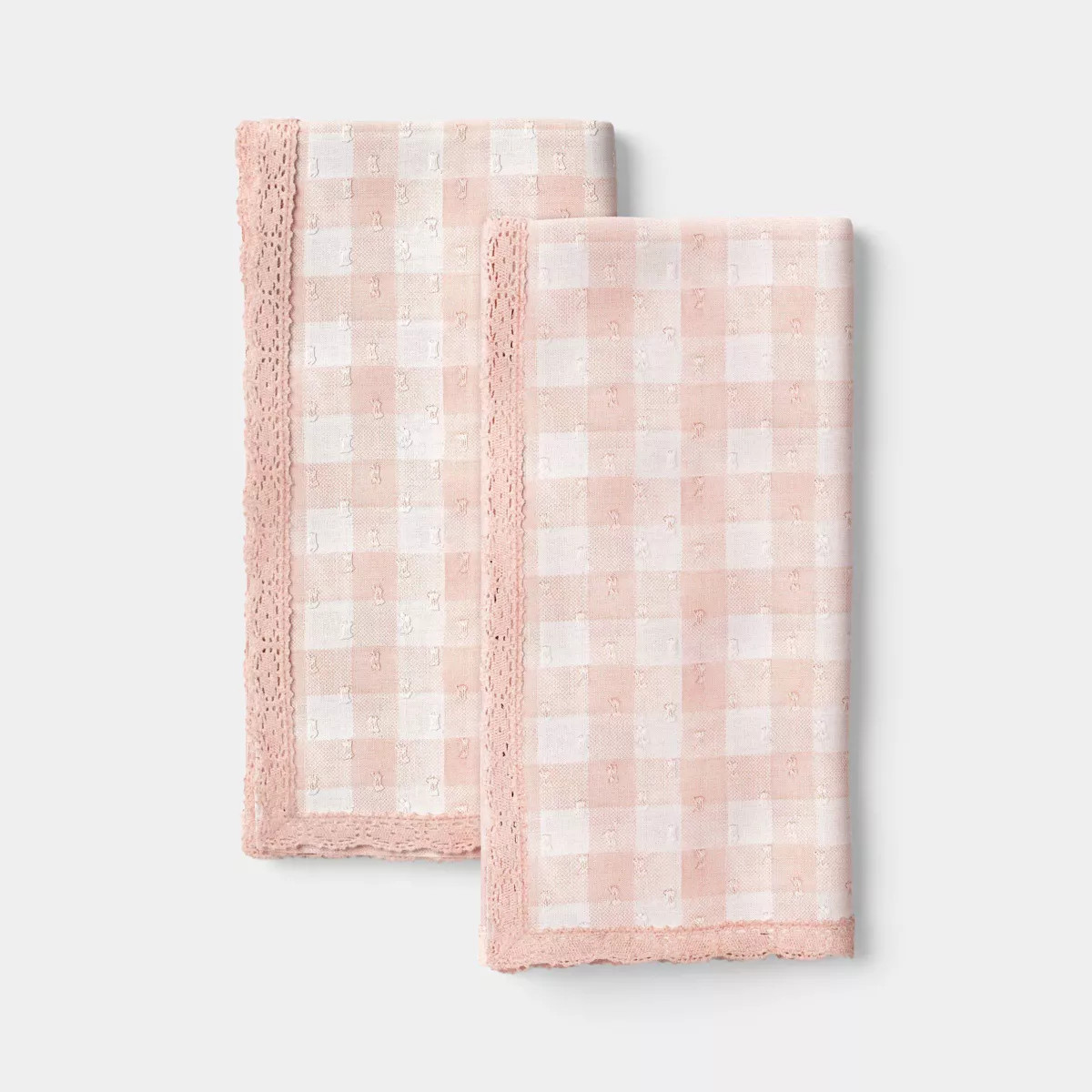 2pk Gingham Swiss Dot Napkins - Room Essentials™ | Target