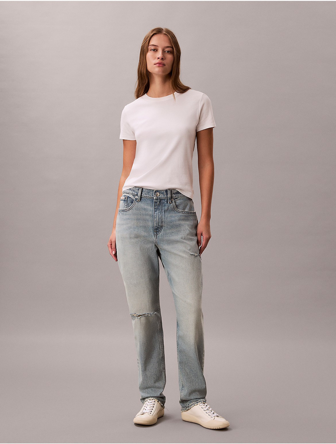Calvin Klein Women's Mom Fit Jeans - Blue - 26W x RL | Calvin Klein (US)