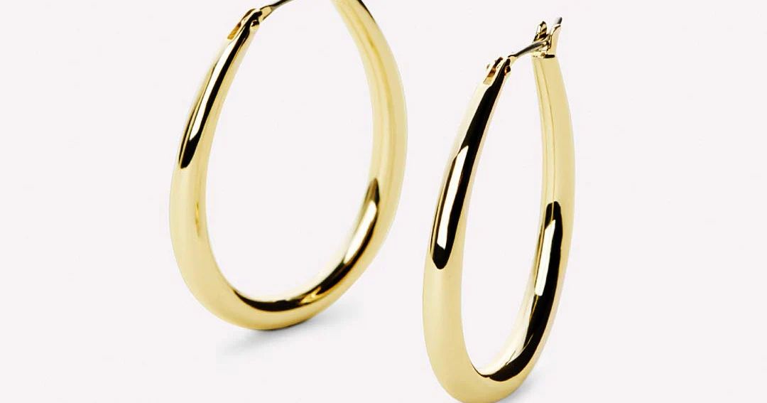 Gold Hoop Earrings - Cuidado | Ana Luisa