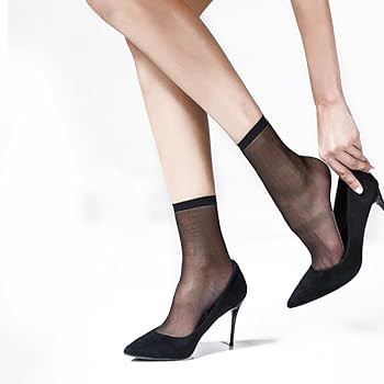 Mcool Mary 12 Pairs Womens Sheer Ankle Socks Nude Stocking Summer Ultra Thin Cool See Through Sil... | Amazon (US)