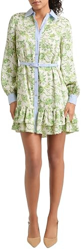 Cinq à Sept Women's Ivy Paisley Tirza Dress, Ivory Multi/Blue Hydrangea, 10 | Amazon (US)