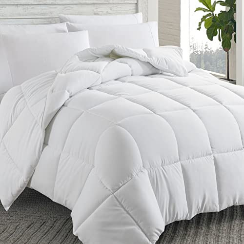 Cosybay Down Alternative Comforter (White, Full) - All Season Soft Quilted Full Size Bed Comforter - Duvet Insert with Corner Tabs - Winter Summer Warm Fluffy, 82x86 inches | Amazon (US)