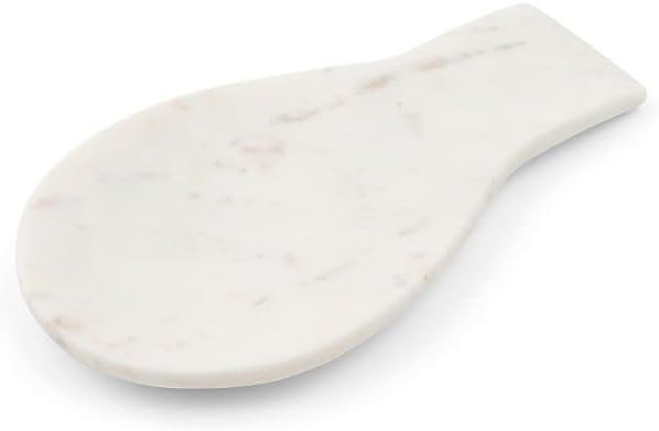 Natural Marble Spoon Rest Large - 10 Inches (White) | Amazon (US)