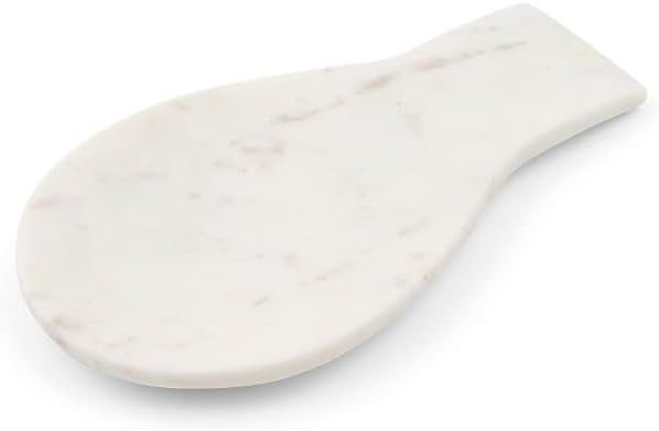 INA KI Natural Marble Spoon Rest Large - 10 Inches (White) | Amazon (US)