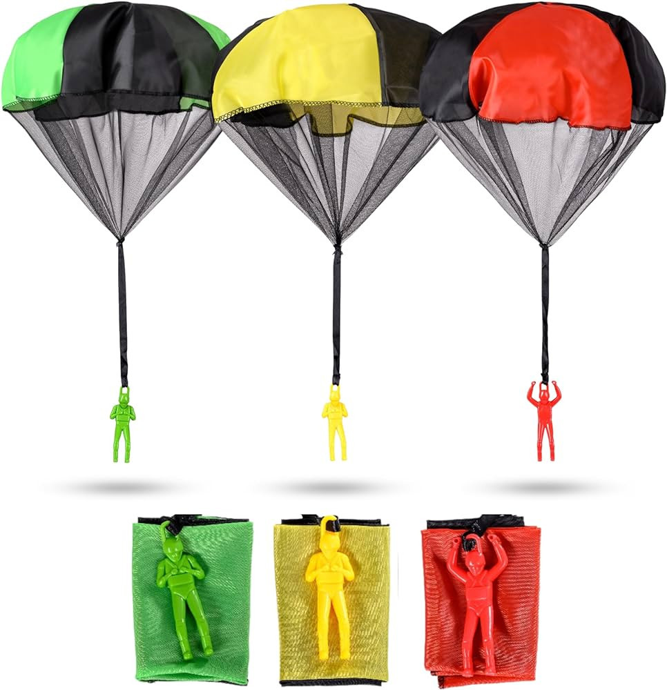 nutty toys Parachute Toys for Kids - Tangle Free Outdoor Flying Parachute Men, Best Small Outside... | Amazon (US)