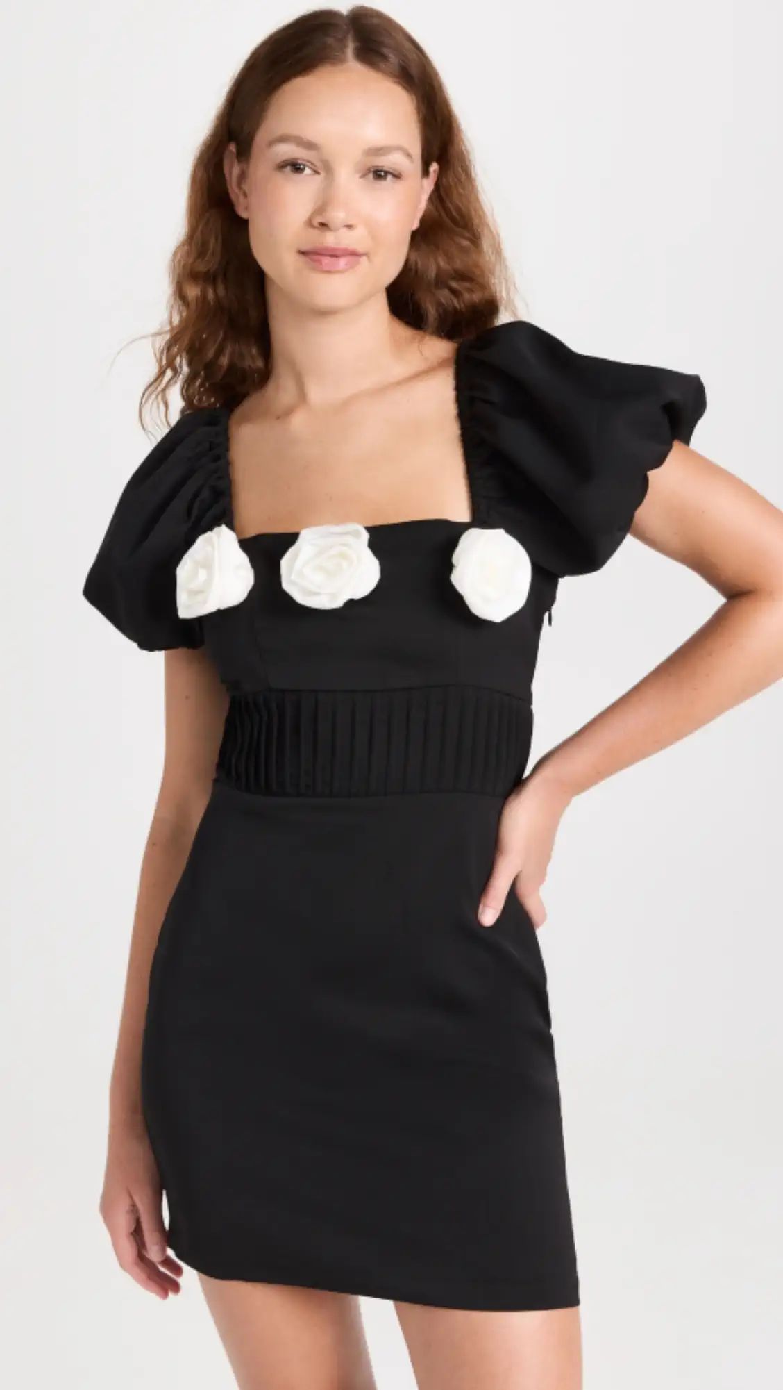 Flower Short Sleeve Mini Dress | Shopbop