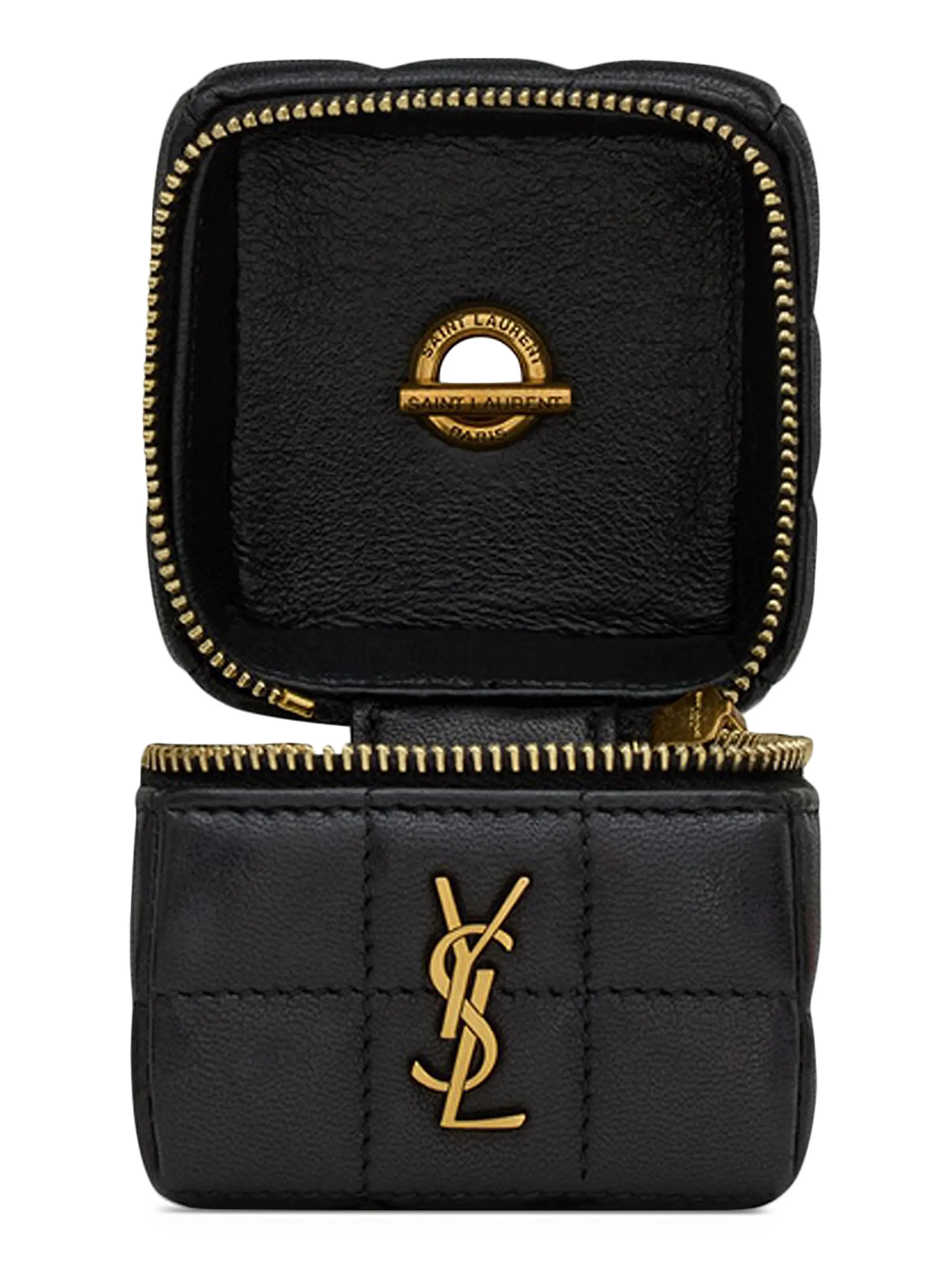 Saint Laurent Cassandre Matelasse Carre Mini Cube in Lambskin | Saks Fifth Avenue | Saks Fifth Avenue
