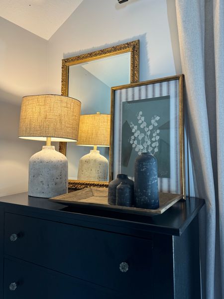 Dresser top decor. Glass knobs. Antique mirror. Vintage inspired. #dresserdecor #homedecor 

#LTKhome