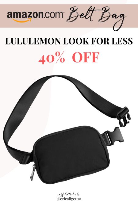 Amazon belt bag - 40% off! Making it under $15 

Lululemon look for less // belt bag under $20 // gift idea for her // gift for teenage girl // Fanny pack on sale 

#LTKitbag #LTKGiftGuide #LTKsalealert