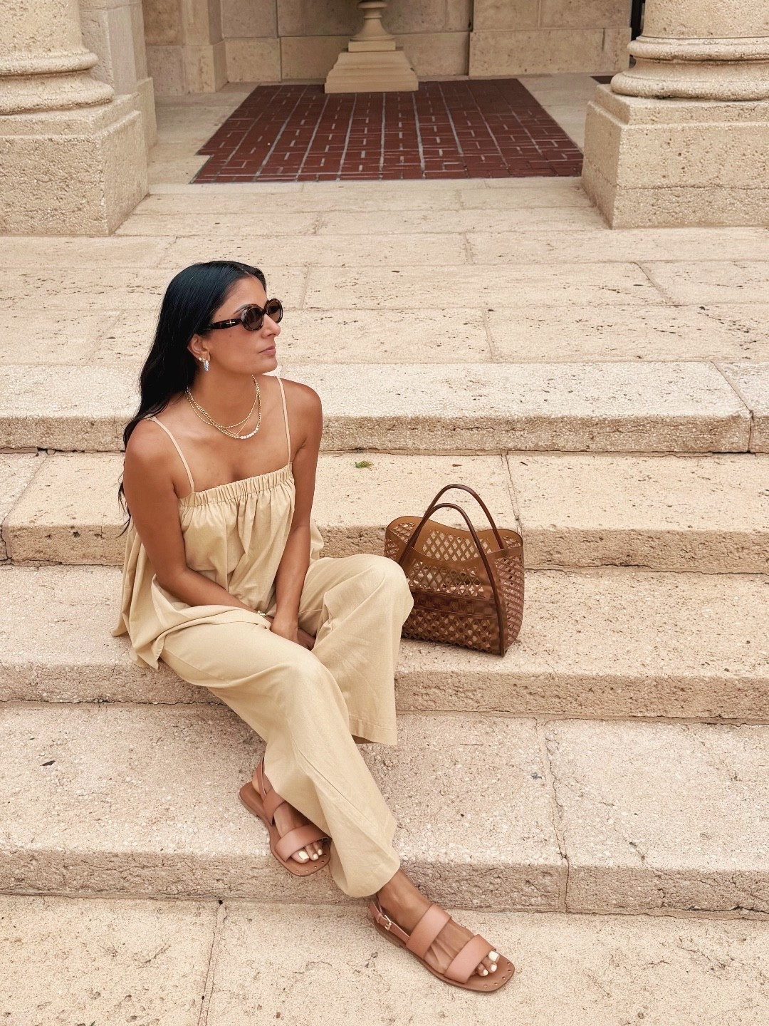 Set: @Chicwish 
Bag: @dolcevita @Anthropologie 
Sunnies: @SOJOS VISION 
Jewelry @analuisa

#LTKootd #LTKmomlife