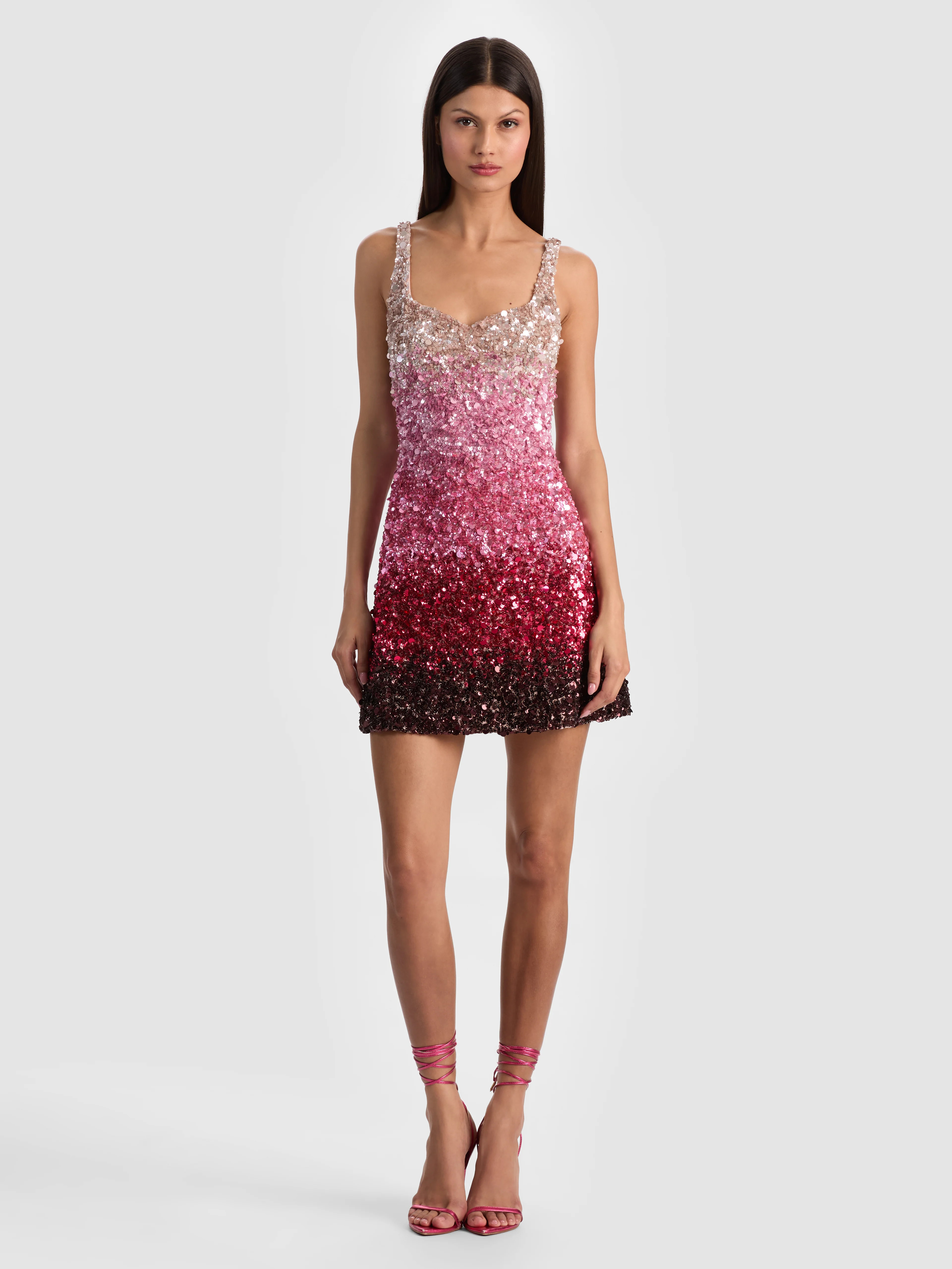 alice + olivia EVE EMBELLISHED MINI DRESS | Alice + Olivia