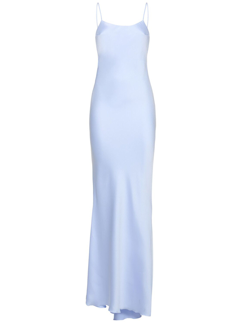 Ninfea tech crepe satin maxi slip dress - The Andamane - Women | Luisaviaroma | Luisaviaroma