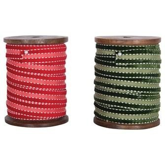 Red & Green Velvet Ribbon Spool | Waiting On Martha