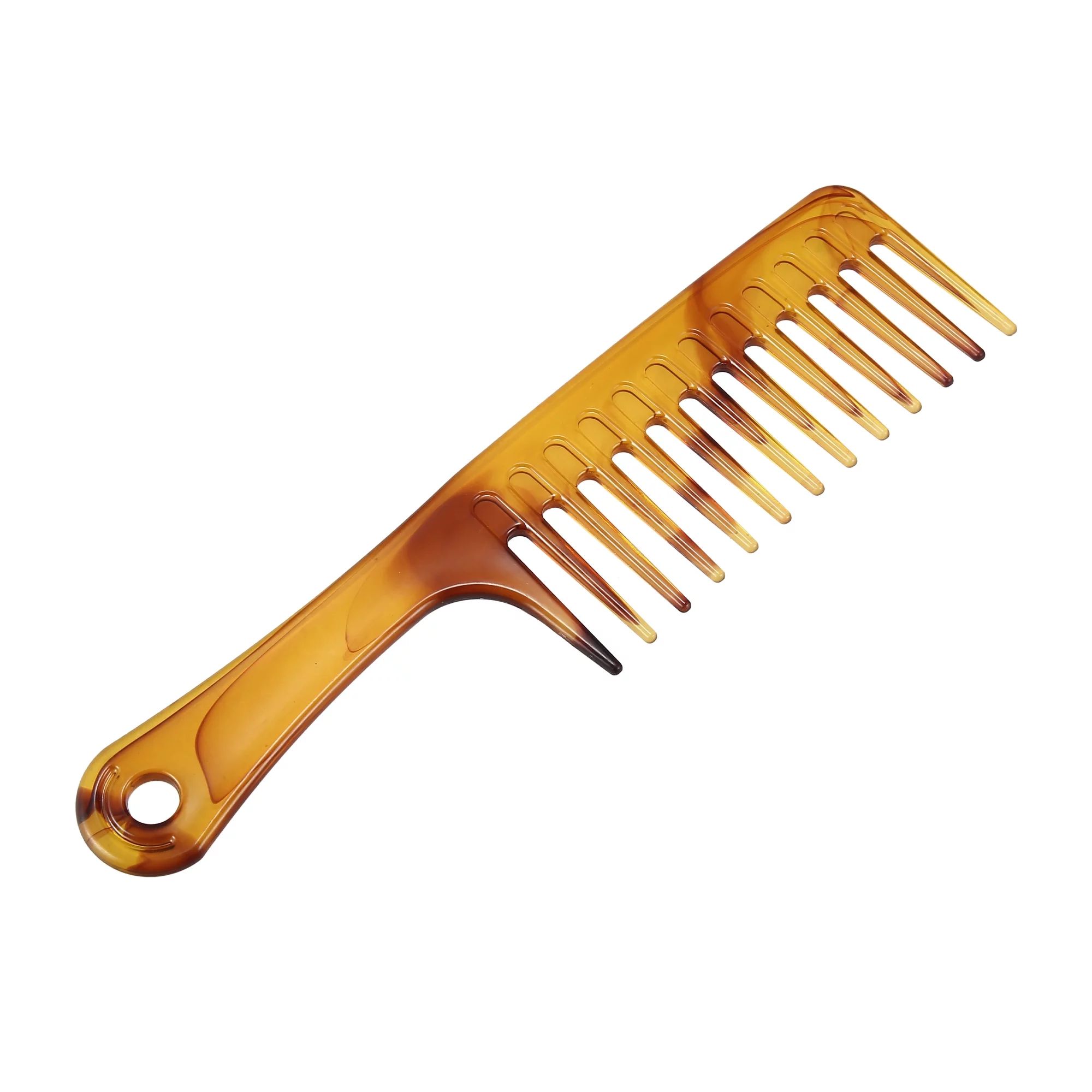 Vocoste Wide Tooth Comb for Curly Hair Wet Hair Detangling Comb Hair Combs with Handle Brown | Walmart (US)