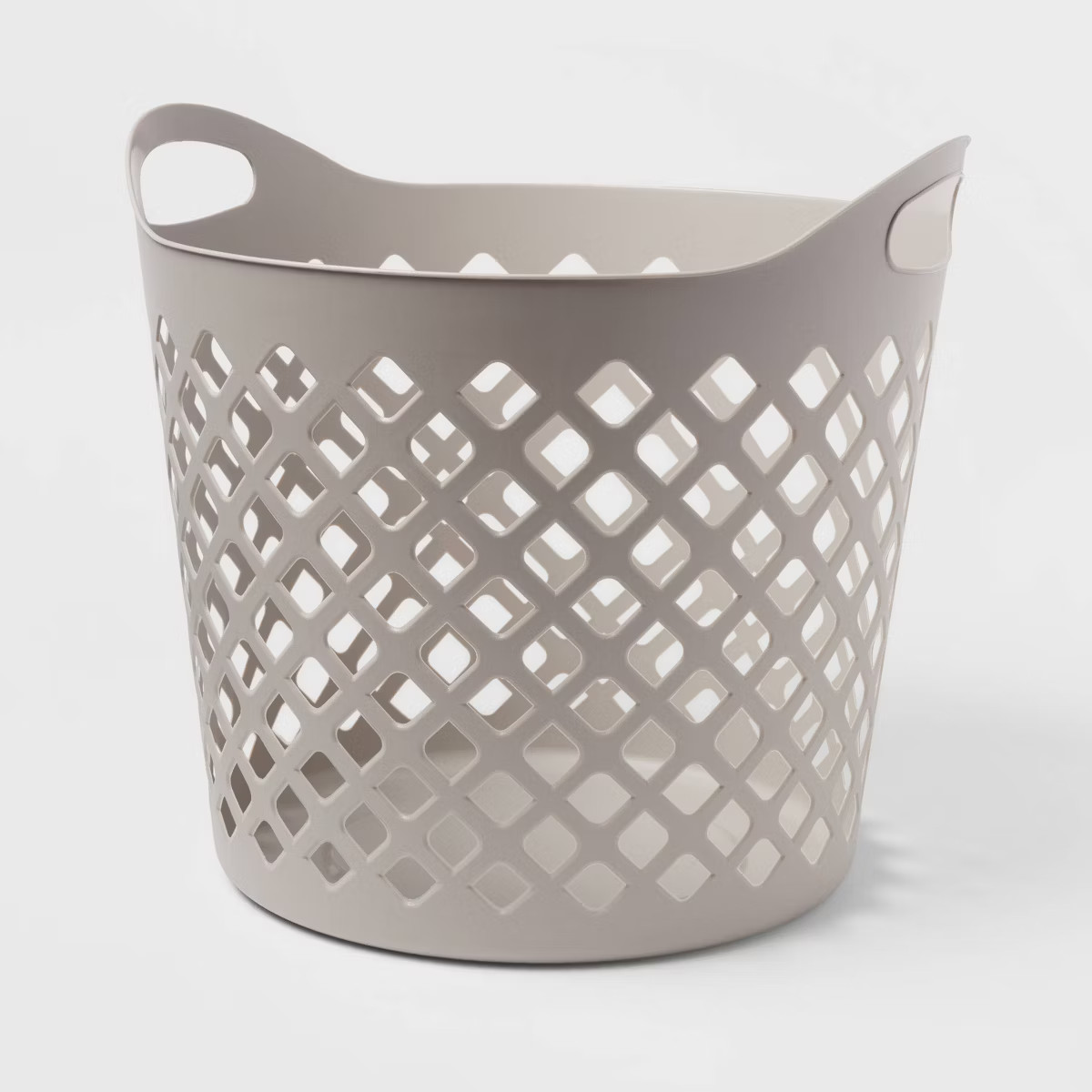 1bu Flexible Diamond Round Laundry Basket Gray - Brightroom™: Polyethylene, 35.2L Capacity, Bui... | Target