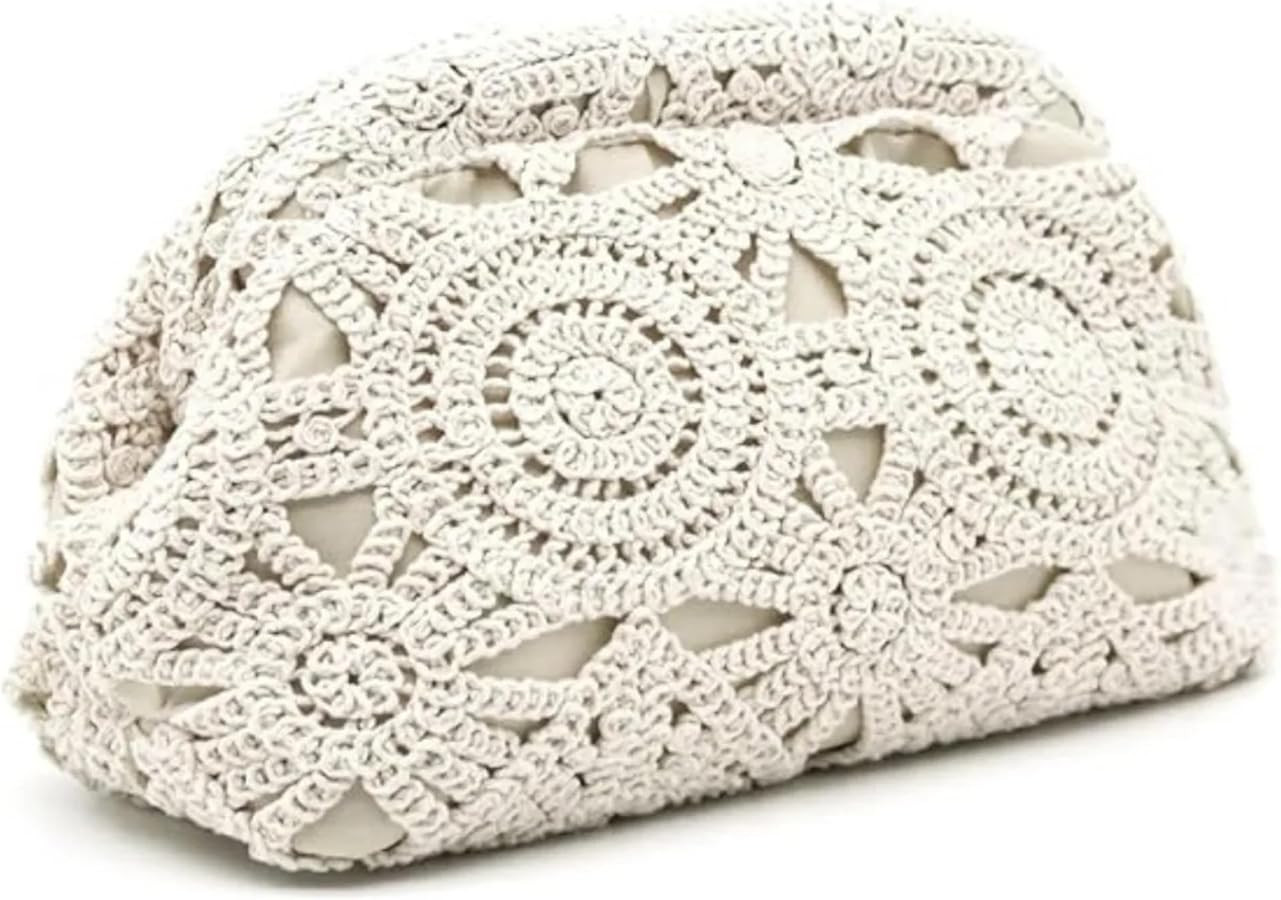 Sea Marie Designs Skye Crochet Clutch - Women’s Crochet Evening Clutch Handbag with Stylish Tex... | Amazon (US)