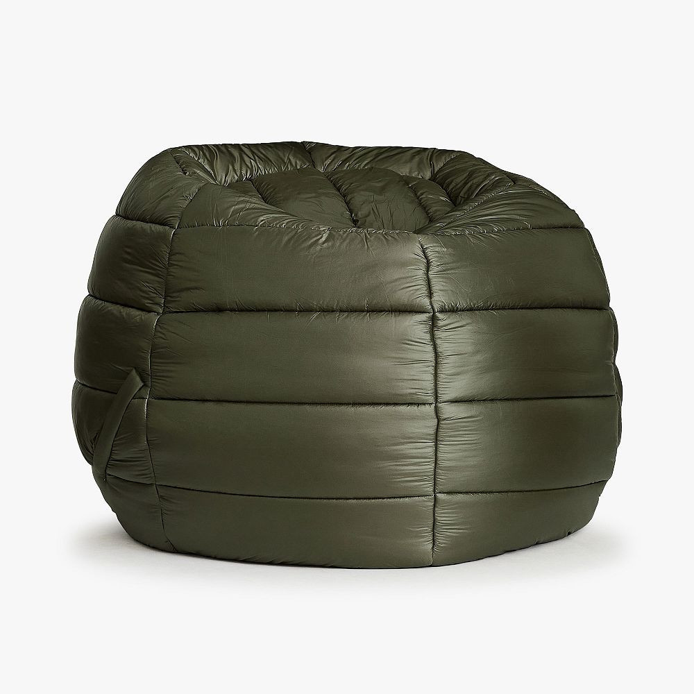 Puffer Bean Bag Chair Slipcover Only, Large, Forest Green | Pottery Barn Teen