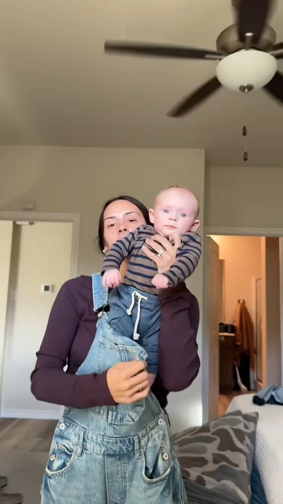 Who needs a baby carrier when you got overalls? 

 #LTKmomlife #LTKBaby #LTKKids