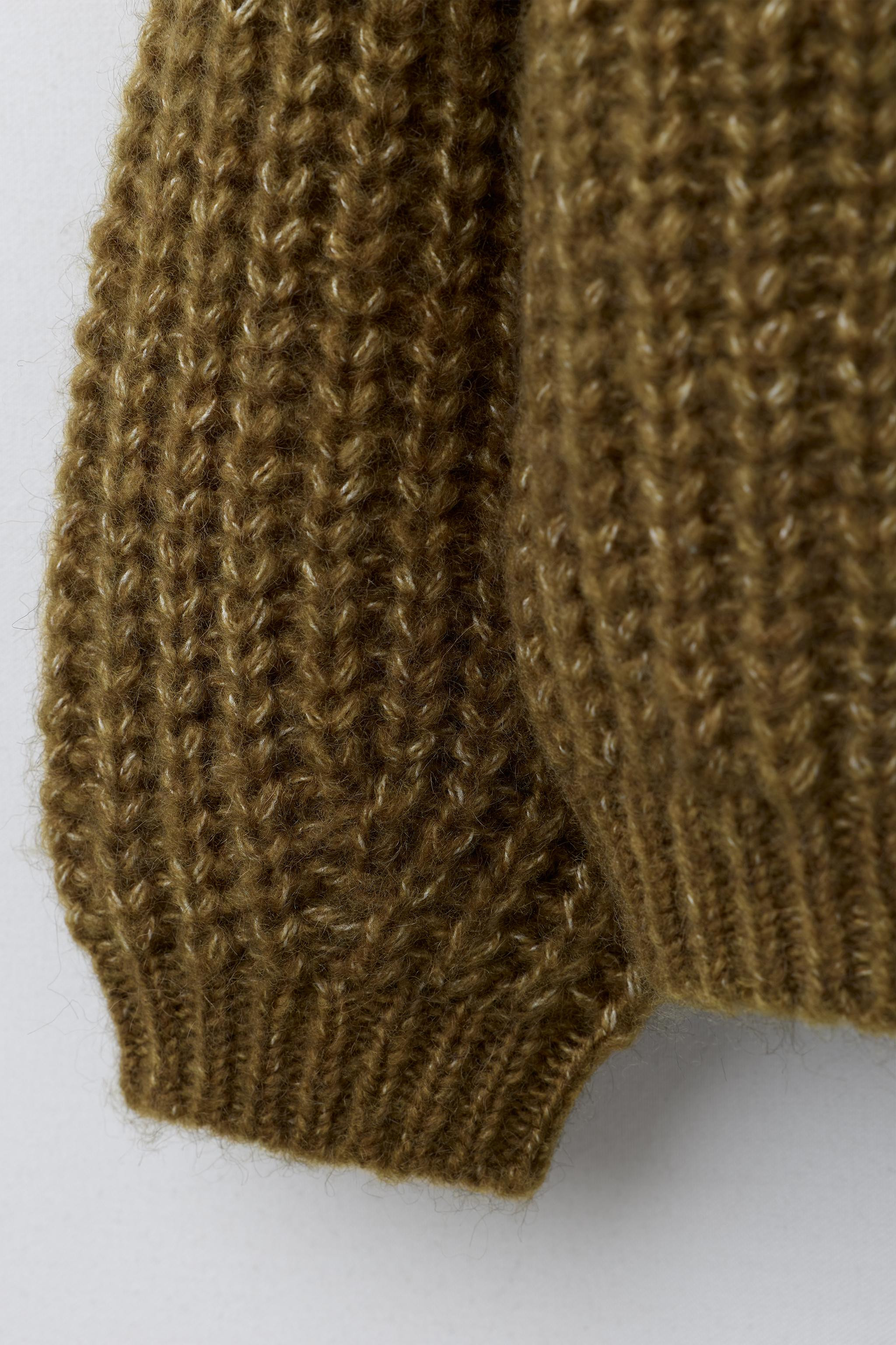 CHUNKY WOOL BLEND CARDIGAN | Zara US