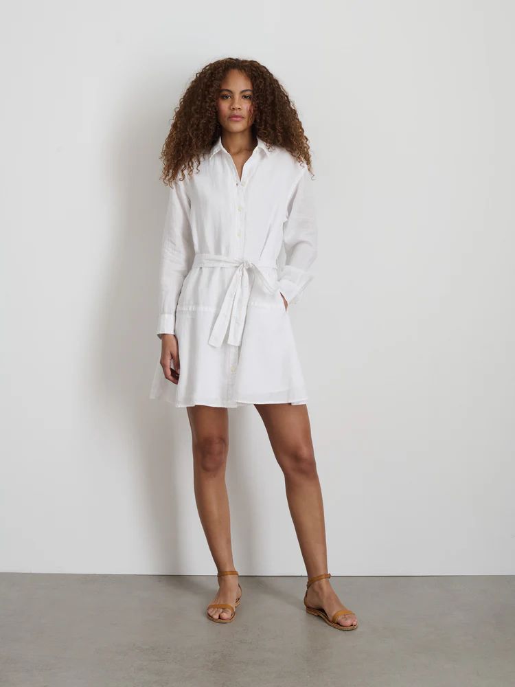 Lilia Shirt Dress In Linen | Alex Mill