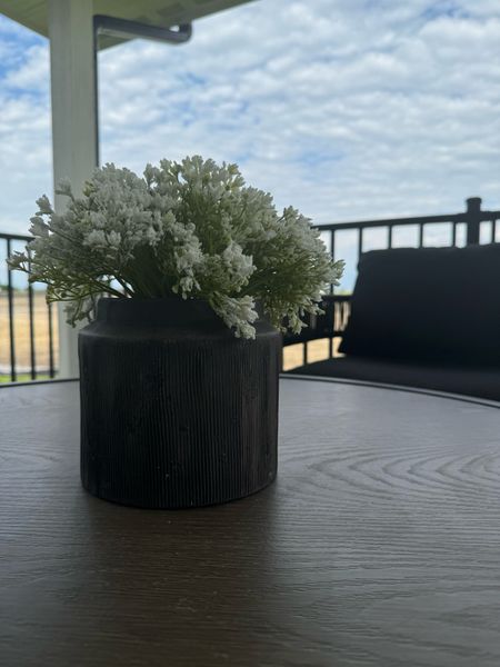 Loving this Walmart planter and stems! They go perfectly with my Walmart outdoor patio furniture! Great budget friendly options!

#LTKSeasonal #LTKHome #LTKFindsUnder50
