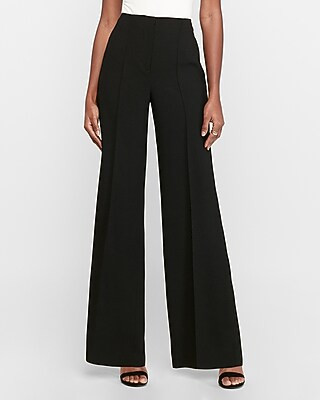 High Waisted Seamed Wide Leg Pant | Express