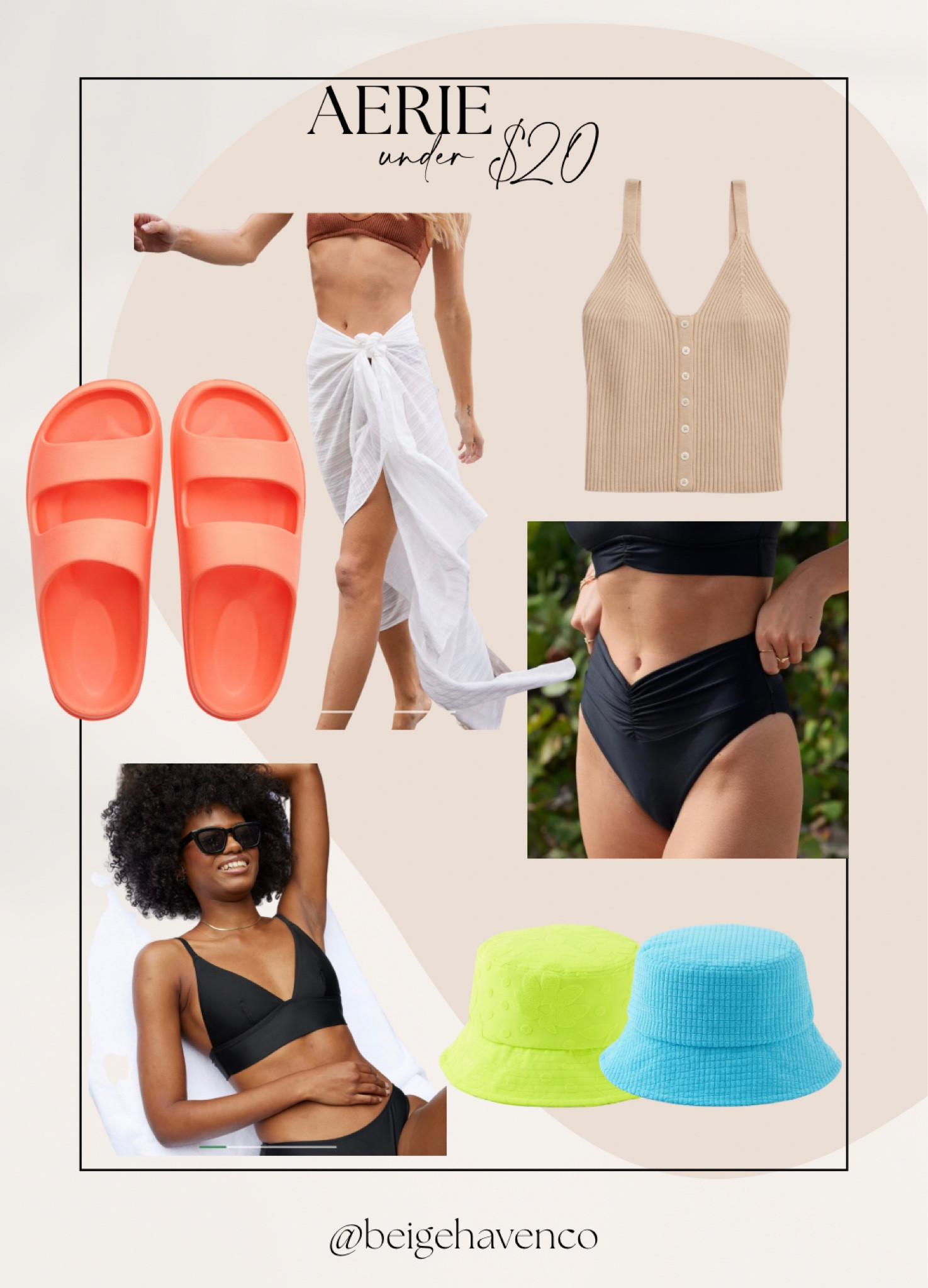 Aerie summer must haves, swimsuit, sandals

#LTKtravel #LTKsalealert #LTKswim