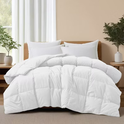 Peace Nest All-Season Medium Weight Feather Down Gusseted Comforter Duvet Insert, Twin | Target