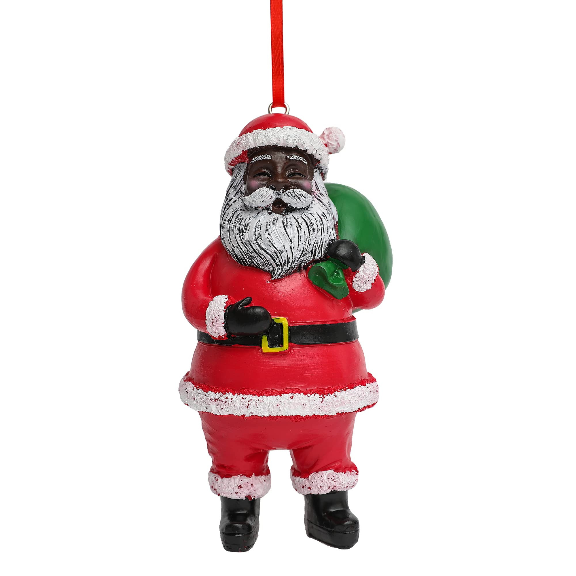 Christmas Ornament，African American Black Santa Claus，5.51 Inches Tall African American Decor... | Amazon (US)
