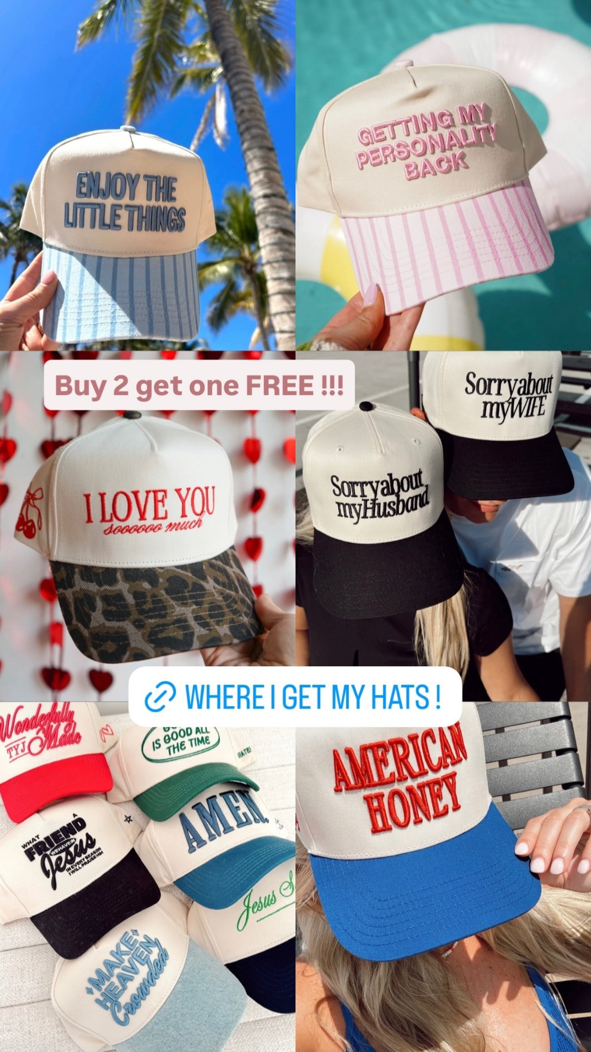 Most of my hats are from here!!

💜 them!

Buy 2, get one FREE right now. 

Use my code HEATHERDEMERS

kenzkustomzhats
truckerhats
customhats
 

 

#LTKdayinmylife #LTKSeasonal #LTKootd