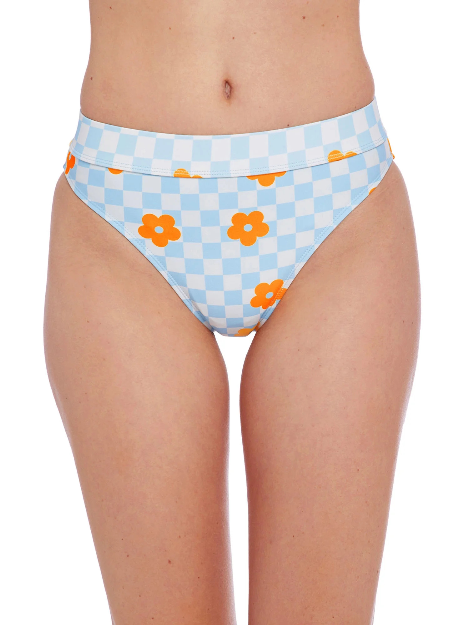 Cyn & Luca Juniors Heidi Picnic Beach Banded High Waist Bottom | Walmart (US)