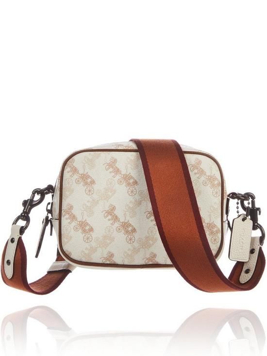 Horse And Carriage Coated Canvas Camera 16 Cross-body Bag - White | Very (UK)