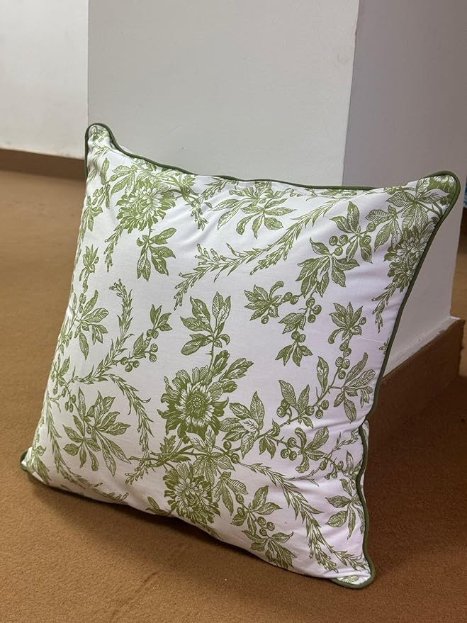 Ridhi Block Print Cotton Throw Pillow Covers for Decorative Couch Pillows for Living Room, Chic B... | Amazon (US)